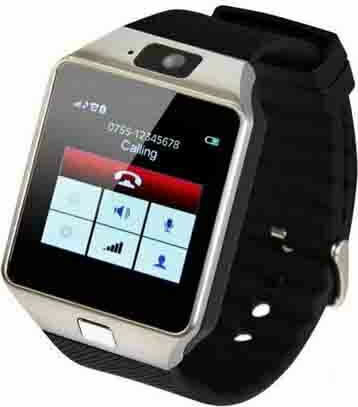 DZ09 43mm Smartwatch με SIM (Ασημί)