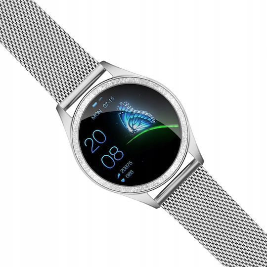 Oromed Crystal Smartwatch με Παλμογράφο (Ασημί)