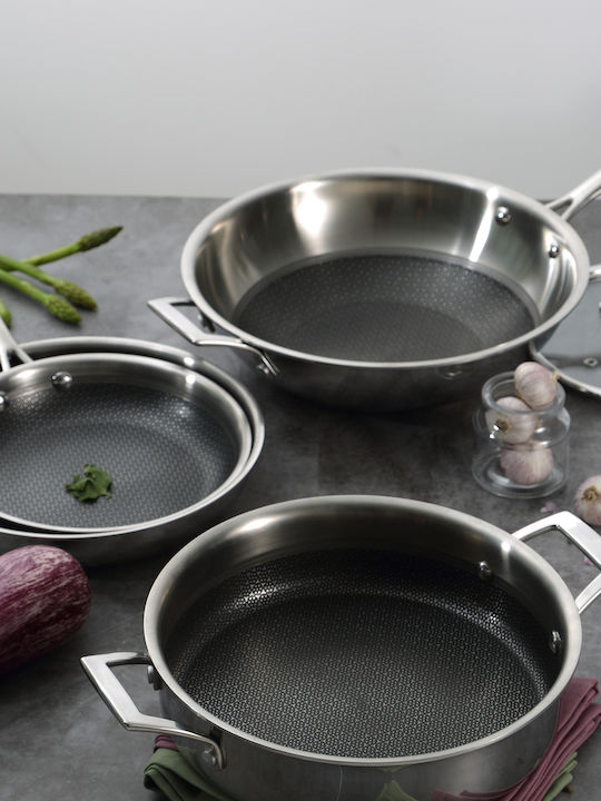 MasterPro Hi-Tech3 Pan made of Stainless Steel with Non-Stick Coating 28cm