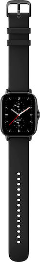 Amazfit GTS 2e Aluminium 43mm Αδιάβροχο Smartwatch με Παλμογράφο (Obsidian Black)
