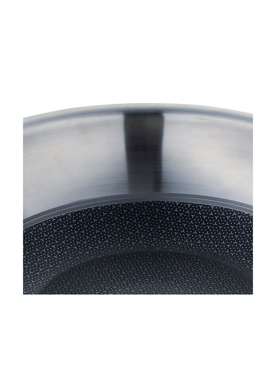 MasterPro Hi-Tech3 Wok made of Stainless Steel with Non-Stick Coating 28cm