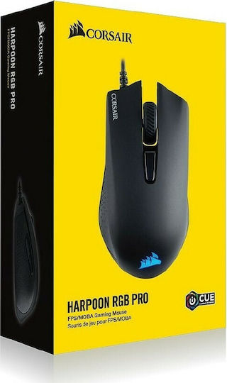 Corsair Harpoon RGB Pro Геймърска Мишка 12000 DPI Черен