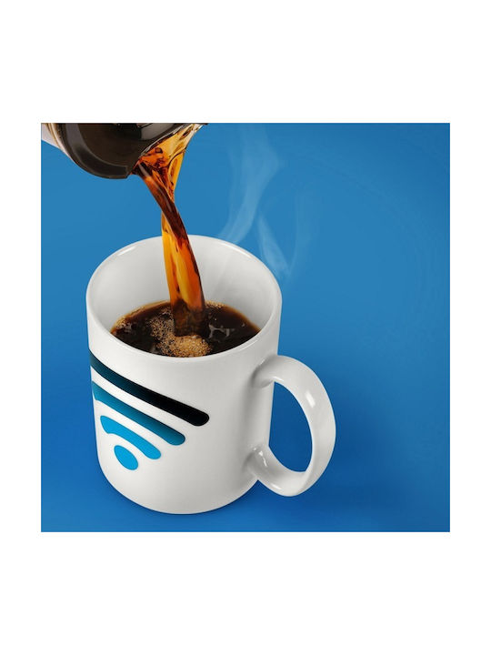 Hot Spot WiFi Heat Change Porcelain White Mug 300ml