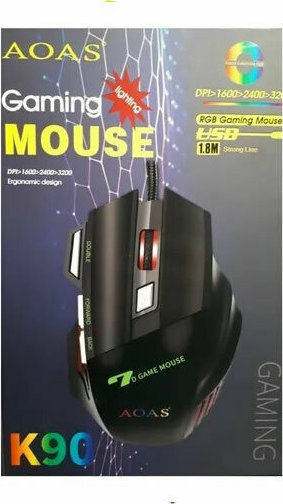 aoas K90 Gaming Ποντίκι 3200 DPI Μαύρο