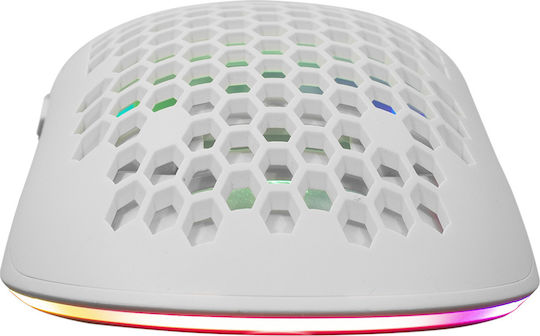 White Shark Galahad RGB Gaming Ποντίκι 6400 DPI Λευκό