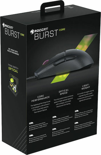 Roccat Burst Core RGB Gaming Mouse 8500 DPI Black