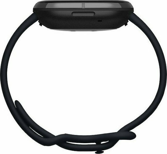 Fitbit Sense Aluminium 40mm Αδιάβροχο Smartwatch με Παλμογράφο (Carbon/Graphite Stainless Steel)