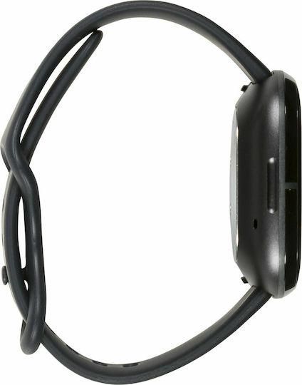 Fitbit Sense Aluminium 40mm Αδιάβροχο Smartwatch με Παλμογράφο (Carbon/Graphite Stainless Steel)
