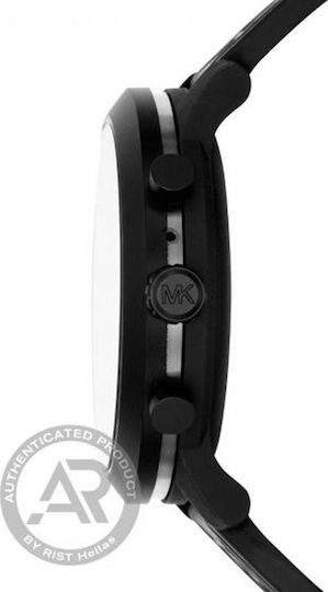 Michael Kors MKGO Stainless Steel 43mm Smartwatch με Παλμογράφο (Μαύρο)