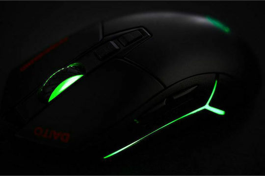 Zeroground MS-4000G Daito RGB Gaming Ποντίκι 10000 DPI Μαύρο