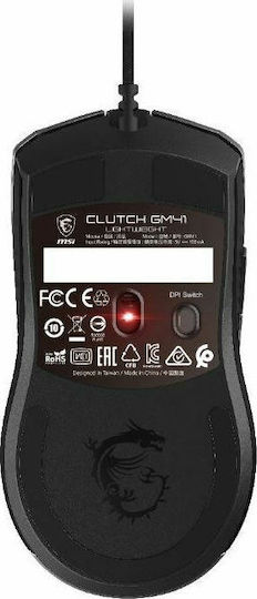 MSI Clutch GM41 Lightweight RGB Gaming Gaming Maus 6400 DPI Schwarz