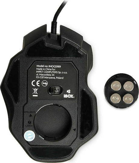 iBox Aurora A-2 RGB Gaming Mouse 6400 DPI Negru