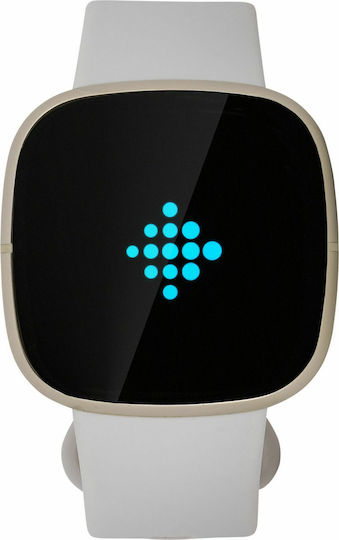 Fitbit Sense Oțel inoxidabil 40mm Rezistent la apă Smartwatch (Alb)