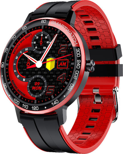 DAS.4 SP10 Smartwatch με Παλμογράφο (Μαύρο)