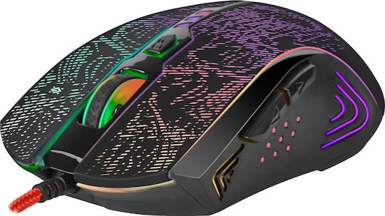 Defender Overlord GM-890 RGB Gaming Ποντίκι 3200 DPI Μαύρο