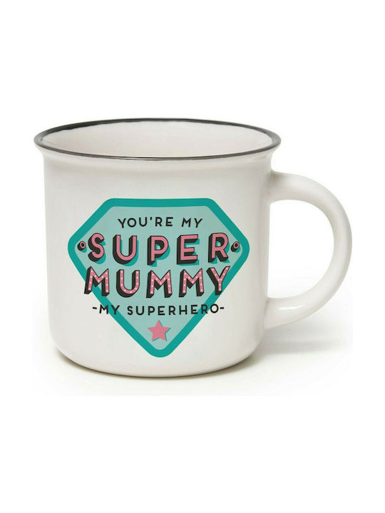 Legami Milano Cup-Puccino Super Mummy Mug Ceramic White 350ml
