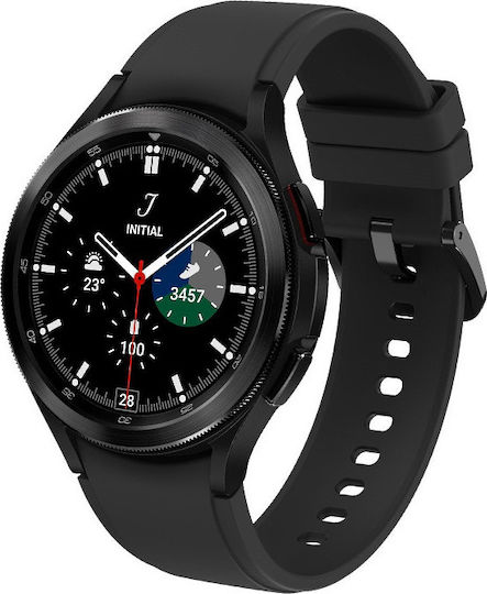 Samsung Galaxy Watch4 Classic Bluetooth Stainless Steel 46mm Αδιάβροχο με Παλμογράφο (Black)