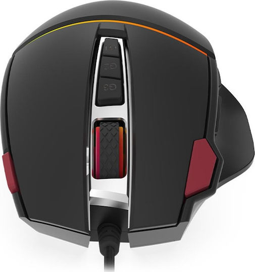 Krux Fuze Pro RGB Gaming Ποντίκι 12000 DPI Μαύρο