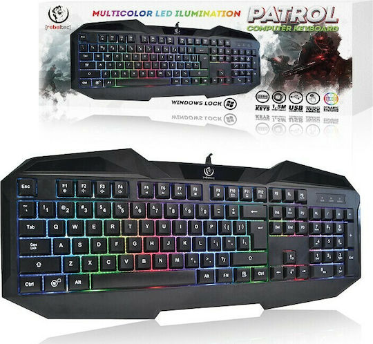 Rebeltec Patrol Gaming Πληκτρολόγιο με RGB φωτισμό (Αγγλικό US)
