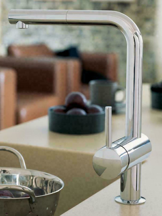 Grohe Minta Kitchen Faucet Counter with Shower Silver