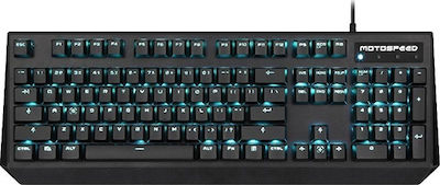 Motospeed K95 Gaming Μηχανικό Πληκτρολόγιο με Outemu Blue διακόπτες και Φωτιζόμενα πλήκτρα (Ελληνικό)