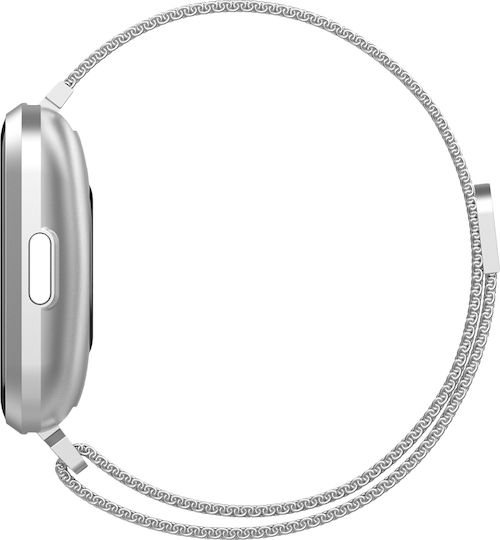 Forever ForeVigo 2 SW-310 Smartwatch με Παλμογράφο (Ασημί)