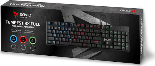 Savio Tempest RX FULL Gaming Mechanical Keyboard with Outemu Blue switches and Illuminated keys (English US)