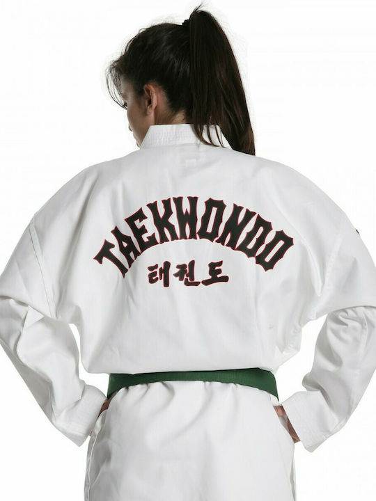 Olympus Sport Club Drill Στολή Taekwondo Ενηλίκων/Παιδική Λευκή