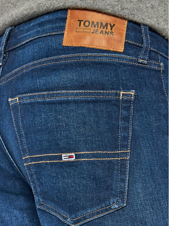 Scanton Men's Jeans Pants Elastic with Slim Fit Gray