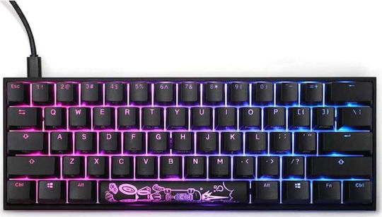 Ducky Mecha Mini Gaming Μηχανικό Πληκτρολόγιο 60% με Cherry MX Blue διακόπτες και RGB φωτισμό (Αγγλικό US)