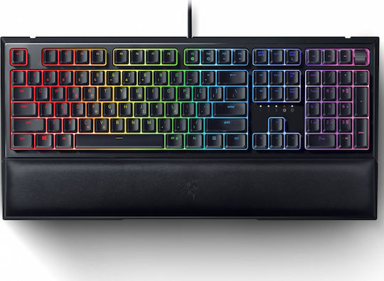 Razer Ornata V2 Gaming Μηχανικό Πληκτρολόγιο με Μεμβράνης διακόπτες και RGB φωτισμό (Ελληνικό)