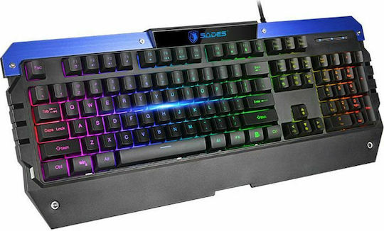 Sades SA-D10 Σετ Gaming Πληκτρολόγιο με RGB φωτισμό & Ποντίκι (Αγγλικό US)