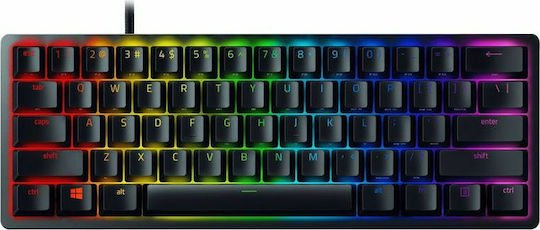 Razer Huntsman Mini Gaming Μηχανικό Πληκτρολόγιο 60% με RGB φωτισμό (Αγγλικό US)