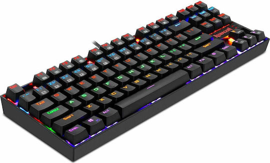 Redragon K552 Kumara Gaming Tastatură Mecanică Tenkeyless cu Outemu Blue comutatoare și iluminare RGB (Engleză US)