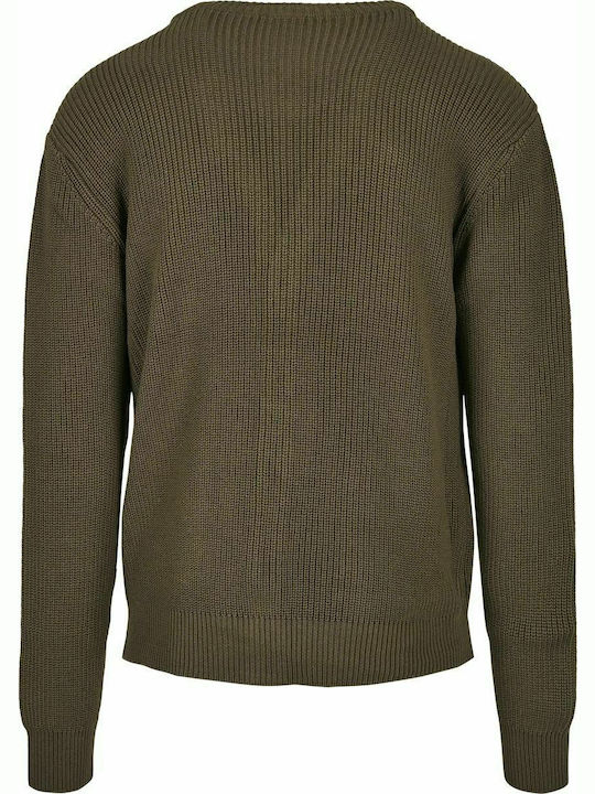 Herren Strickjacke mit Knöpfen Khaki