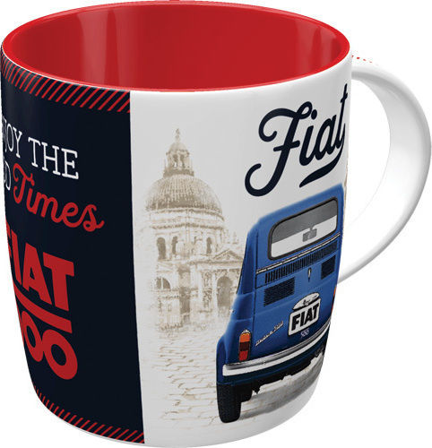 Nostalgic Art Fiat 500 – Enjoy The Good Times Mug Ceramic Multicolored