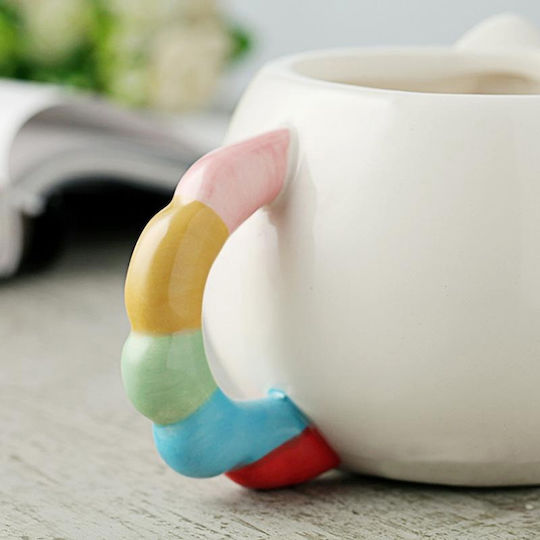I-Total Unicorn Mug Ceramic White 475ml