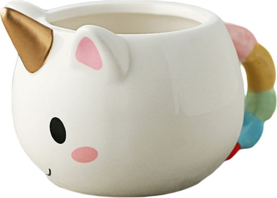 I-Total Unicorn Mug Ceramic White 475ml