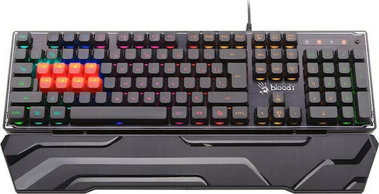 A4Tech Bloody B3370R Гейминг Механична Клавиатура с Custom суичове и RGB подсветка (Английски US) Черен