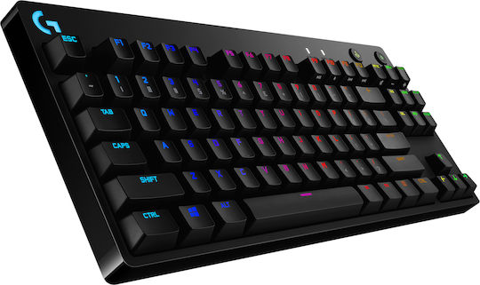 Logitech G Pro Gaming Μηχανικό Πληκτρολόγιο Tenkeyless με GX Blue διακόπτες και RGB φωτισμό (Αγγλικό US)