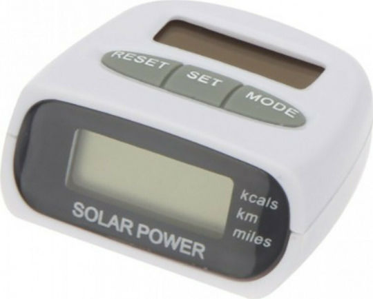 Βηματομετρητής Rangoli Solar Pedometer Λευκος