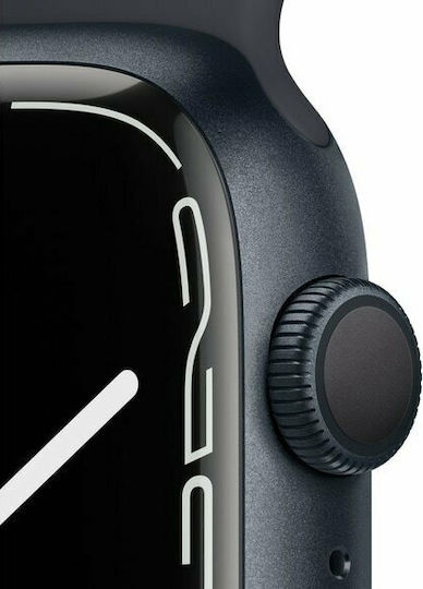 Apple Watch Series 7 Aluminium 41mm Waterproof with Heart Rate Monitor (Midnight)