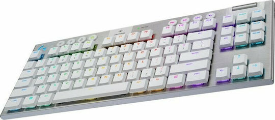 Logitech G915 TKL Wireless Gaming Mechanical Keyboard Tenkeyless with GL Tactile switches and RGB lighting (English US) White