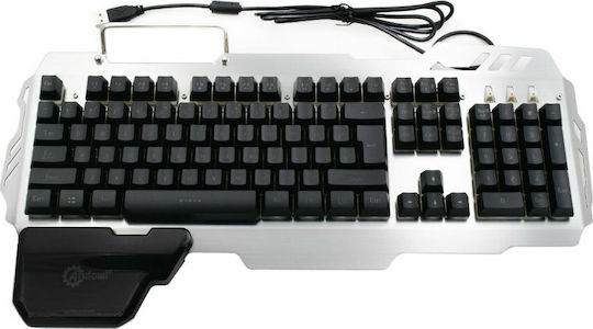 Andowl K55 Gaming Πληκτρολόγιο με RGB φωτισμό (Αγγλικό US) Ασημί