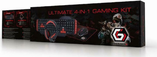 Gembird GGS-UMG4-02 4-in-1 Gaming Keyboard Set with Illuminated keys & Mouse (English US)