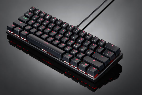 Motospeed CK62 RGB Ασύρματο Gaming Μηχανικό Πληκτρολόγιο 60% με Outemu Blue διακόπτες και RGB φωτισμό (Αγγλικό US)