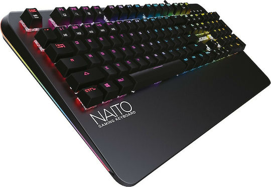 Zeroground KB-3500G Naito Οπτικό Gaming Πληκτρολόγιο με Outemu Brown διακόπτες και RGB φωτισμό (Αγγλικό US)