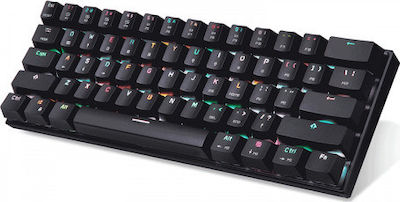 Motospeed CK62 RGB Ασύρματο Gaming Μηχανικό Πληκτρολόγιο 60% με Outemu Blue διακόπτες και RGB φωτισμό (Ελληνικό)