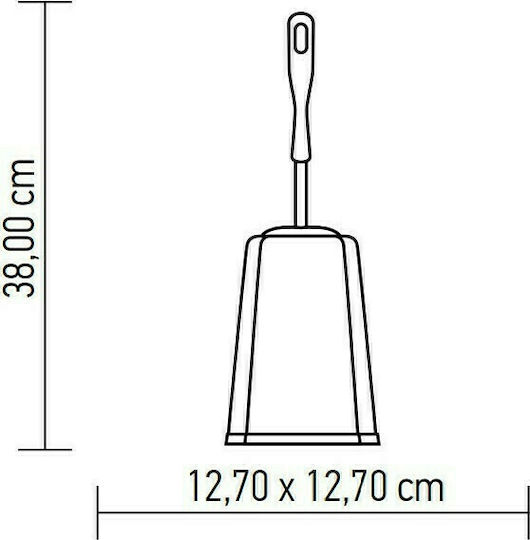 Cyclops Plastic Coș de gunoi pentru baie Alb