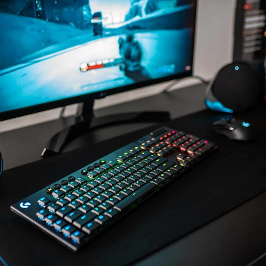 Logitech G915 Lightspeed Drahtlos Gaming Mechanische Tastatur mit GL Clicky Schaltern und RGB-Beleuchtung (Englisch US)